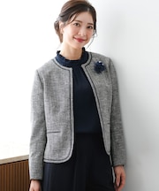 ライトストレッチ ツイード ジャケット