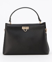 【2WAY】スクエアミディトート バッグ