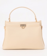 【2WAY】スクエアミディトート バッグ