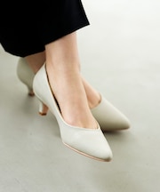 【22.5~24.5cm】ローヒールレディライク パンプス