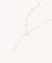 パール調ラリエット ネックレス