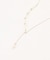 パール調ラリエット ネックレス