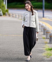 【セットアップ対応】セレモニーダブルクロス ワイドパンツ