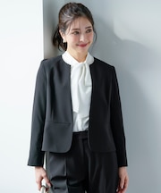 セレモニーダブルクロス クルーカラー ジャケット