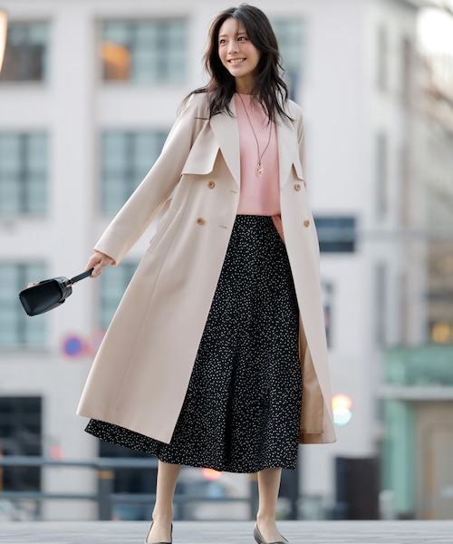 レディースのトレンチコート（ベージュ）の通販｜&mall（アンドモール