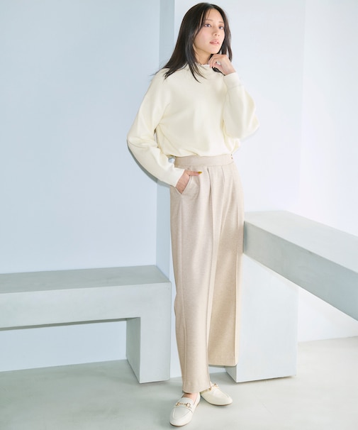 センタープレスメランジ パンツ