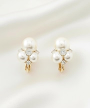 ミルキージュエル パール調 イヤリング