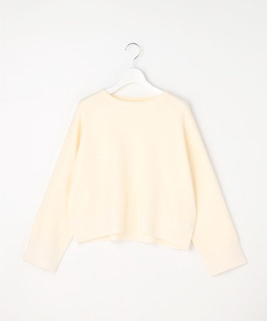 リブポイント ニット