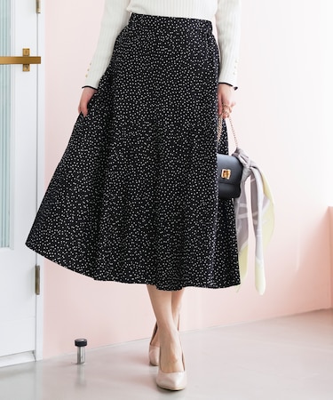 プリーツ切替 スカート