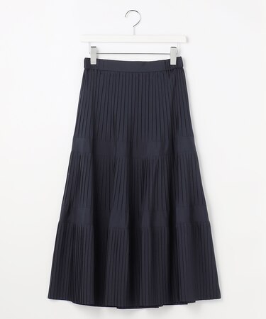 プリーツ切替 スカート