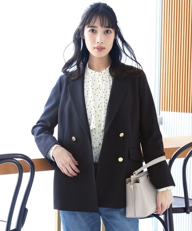 褒めらレディストレッチ テーラード ジャケット