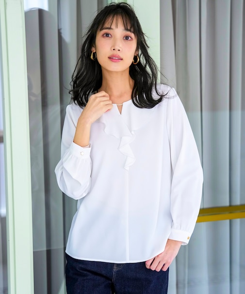 フリル ブラウス