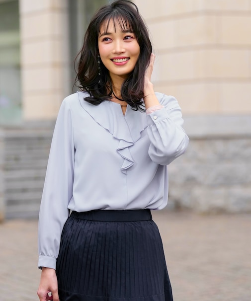 フリル ブラウス