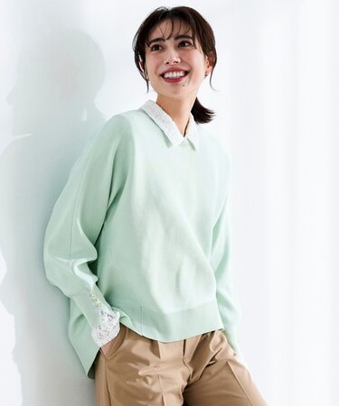 【花粉リリース】ドルマン ニット