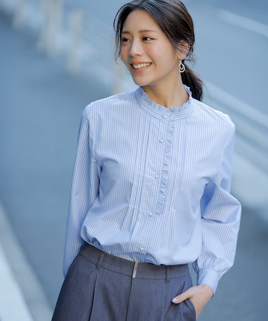 フリルスタンド シャツ