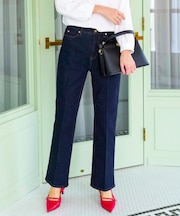 センタープレスセミフレア デニム