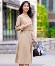 シャンブレーベルテッド ワンピース