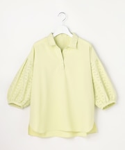 レースパフスリーブ シャツ