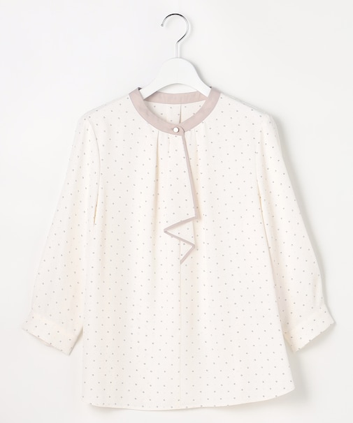 ボウタイツイル ブラウス