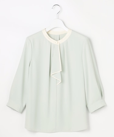 ボウタイツイル ブラウス