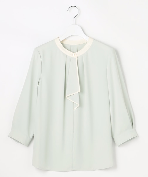 ボウタイツイル ブラウス