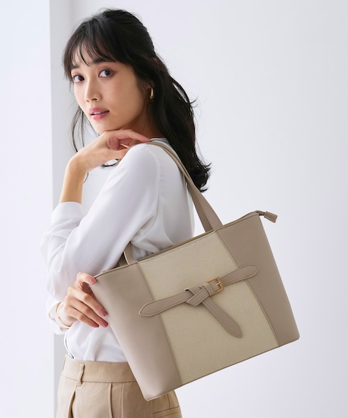 キャンバスコンビトート バッグ｜エニィスィスの通販｜&mall（アンド