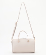 【2WAY】メタルアクセント ボストンバッグ