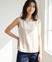 【2WAY】サテン タンクトップ