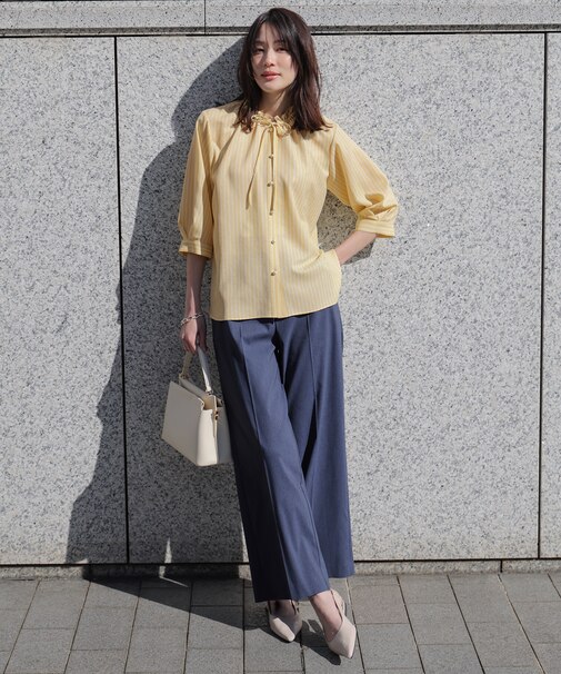 エアリーストレッチ ワイドパンツ