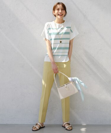 エアリーストレッチ テーパードパンツ