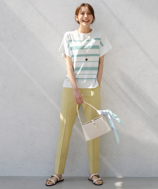 エアリーストレッチ テーパードパンツ