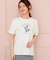 フラワープリント ロゴＴシャツ