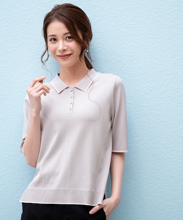 【アイスタッチ】ポロ ニット