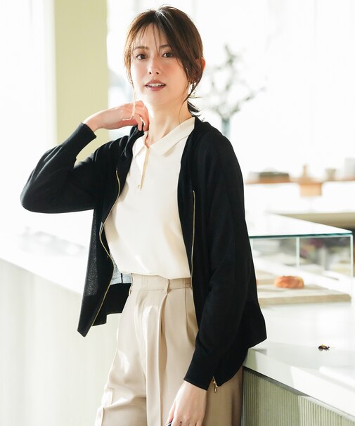 エアリー ニットフーディー