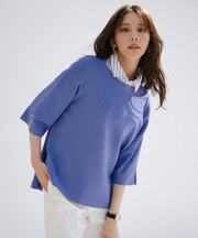 【アイスタッチ】ボートネックニット プルオーバー