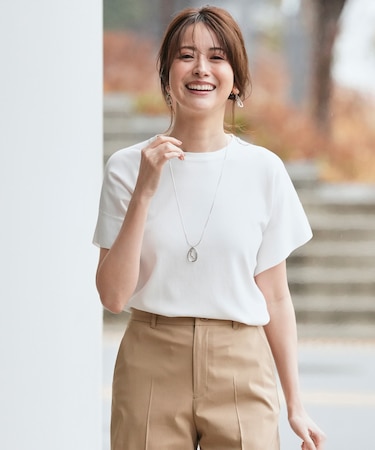 【アイスタッチ】フレンチスリーブ ニット