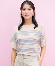 【and GIRL掲載/アイスタッチ】フレンチスリーブ ニット