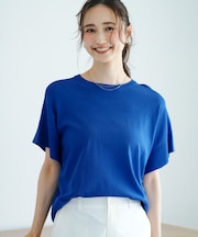 【and GIRL掲載/アイスタッチ】フレンチスリーブ ニット