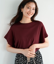 【and GIRL掲載/アイスタッチ】フレンチスリーブ ニット