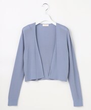 リブショートレングス カーディガン