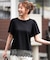 【シルクタッチさら魅せTシャツ】袖フレア プルオーバー