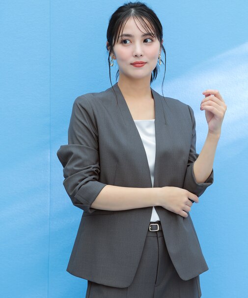 【WEB・一部店舗限定】ウーステッドエステル カラーレスジャケット