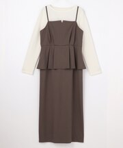 キャミワンピース × カットソー セット