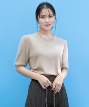 フェザースリーブ ニット