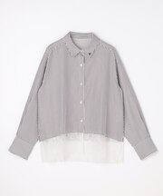 レースヘム シャツ