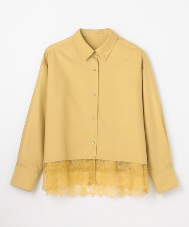 レースヘム シャツ