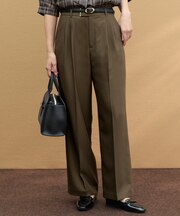褒めらレディストレッチ ワイドパンツ