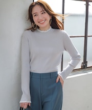 CICA加工 ハイネック ニット