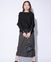 ビューティーサーモ2WAYストレッチ ラップ スカート