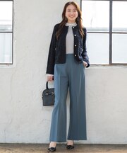 ビューティーサーモ2WAYストレッチ ワイドパンツ